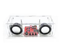 Buhdjfnke DIY Bluetooth Speaker Kit Mini Stereo Sound Amplifier DIY Electronic Kits for Soldering Practice with Shell