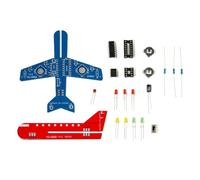 Buhdjfnke DIY Electronic Kit Small Airplane CD4017 Lamp Welding Practice Electronic Science Assembly Kit Flashing LED PCB