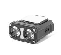 Buhdjfnke Dual Beam Hat Clip Cap Light Mini LED Headlamp Sensor Headlight USB Rechargeable Adjustable Angle Camping Headlamp