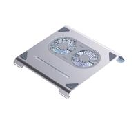 Buhdjfnke Dual Fan Cooling Bracket Universal Computer Cooling Bracket Dual Fan Cooling Bright Moon White