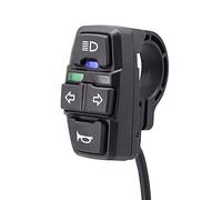 Buhdjfnke Ebike Light Switch+Horn and Turning Light Switch Scooters Electric Bicycle Intelligent Mountain Bike DIy Accessories,36V