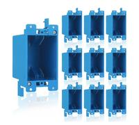 Buhdjfnke Electrical Outlet Box 10-Pack Single Gang, 14 Cubic Inch Old Work Box Ideal for Residential and Commercial Applications