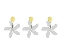 Buhdjfnke Exhaust Fan Air Conditioner, Air Vent Deflector,Anti Direct Blowing Suction Cup, Adjustable Angles Air Conditioning Wind Yellow