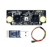 Buhdjfnke FM225 3D Face Recognition Module AI Offline Recognition UART&USB Interface with Binocular Infrared Camera Live Detection