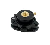 Buhdjfnke For GPS GNSS Optical Plummet Rotating Three-Jaw Tribrach Adapter in Black with 5/8" X11