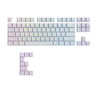 Buhdjfnke For MX Mechanical Keyboard 97 Keys Cherry Profile PBT Double Shot Contour Lines Translucent Backlit Keycaps