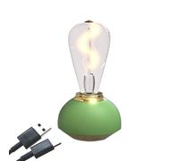 Buhdjfnke Glass Table Lamp LED Touch Table Lamp Dimmable Table Lamp for Indoor Decor Study Bedroom Table Lamp Light Green