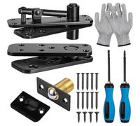 Buhdjfnke Heavy Duty Hidden Pivot Hinge 570LBS 360 Degree Rotation Hinge for Doors for Bookcase, Secret Hinge Hardware