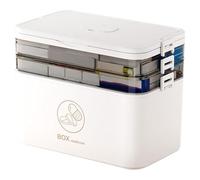 Buhdjfnke Home Kit Portable Box Large Capacity Family Emergency Box with Multi-Layer Storage Case