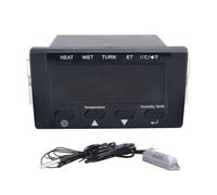 Buhdjfnke HT-10 Incubator Thermostat Temperature Humidity Control with Humidification and Heating Indicator 110-220V Black Replacement Spare Parts