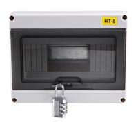 Buhdjfnke HT-8 Way IP65 Mcb Breaker Box Distribution Protection Box Power Electronic Din Rail Enclosure