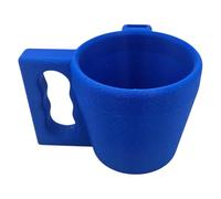 Buhdjfnke Ice Cream Pint Holder-Ergonomic Handle Design-Fuzzy Texture Cozy Grip-Spoon Slot Support-Vibrant Color Selection Blue