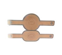 Buhdjfnke Insulation Pad Round Bottom and Oval Bottom Set Gray Long Handle Pad Anti-Scalding Easy-to-Grab Bread Transfer Pad A