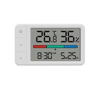 Buhdjfnke Intelligent Thermometer Hygrometer Meter Multi Function Clock Digital Display Weather Station Sensor for Home