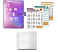 Buhdjfnke Join The 52-Week 100 Envelope Savings Challenge Fun Path to Save 5,050 in One Year with Our Budget Binder E Easy Install Easy to Use