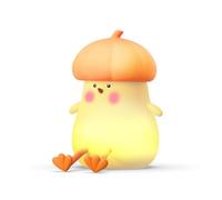 Buhdjfnke Kawaii'S Little Vegetable Chicken Little Night Light Bedroom Cute Atmosphere Light Orange