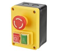 Buhdjfnke KJD17D Electromagnetic Push Button Switch 120V 16A Emergency Stop Switch for Electric Tools and Machine Tool Equipment