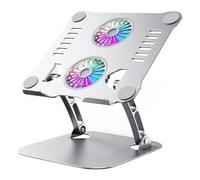 Buhdjfnke Laptop Cooling Pad with Fan Rotatable Adjustable Aluminum Alloy Bracket for All Tablets