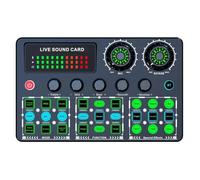 Buhdjfnke Live Sound Card V99 Dedicated Singing Equipment Mobile Karaoke Recording for Computer Podcast Mixer A