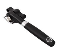 Buhdjfnke Manual Cutting Can Opener, Handheld Smooth Edge Can Opener, Food Grade Cutting Can Opener, Kitchen & Restaurant Black