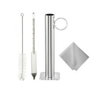 Buhdjfnke Maple Syrup Hydrometer Test Cup Kit Maple Syrup Density Kit Stainless Steel Maple Syrup Kit A