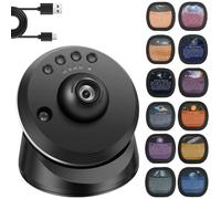 Buhdjfnke Meteor Galaxy Projector HD Projection Star Projector 360° Rotation Realistic Starry Night Instrument Projector