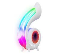 Buhdjfnke Mini Conch Wireless Atmosphere Lamp Touch to Adjust Lighting RBG Desktop Lamp Wireless Bluetooth Speaker Alarm Clock,A
