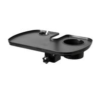 Buhdjfnke Multifunctional Microphone Rack Stand Tray with Cup Holder and Utility Shelf for Sound Card and for Music Stand