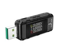 Buhdjfnke New A2Q USB and Current Meter Tester Fast Charging 8A 120W USB Power Tester with Acceleration