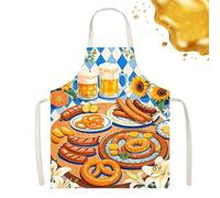 Buhdjfnke Oktoberfest for Couples Funnykitchen Apron for Cooking Kitchen Party Breathable Beer Festival Party for Couples Chef A