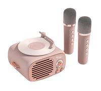 Buhdjfnke Old Fashioned Vintage A Small Bluetooth Speakers with Clock Portable Mini Bluetooth Speakers with Wireless Microphone A