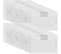 Buhdjfnke Plastic Envelopes File Folders with Snap Button Closure 50 Pcs Document Organizers for Home Office for Letter A4 Size