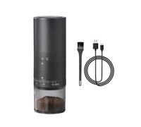 Buhdjfnke Portable Coffee Grinder Electric Burr Coffee Grinder for Traveling Camping with 38 Adjustable Grind Settings Black