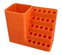 Buhdjfnke Power Drill Holder Screw Bit Holder Storage Tool Box, Screwdriver-Drill-Bits Holder Storage Box, Toolbox with Accessories 25 Hole