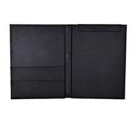 Buhdjfnke Pu Leather A4 Writing Clipboard Business Notepad Clip Boards Meeting Conference Document Organizer File Folders Paper Resume Storage Magnets Signature Clips