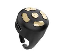 Buhdjfnke Remote Scrolling Ring Bluetooth Page Turner Mobile Selfie Lazy Instant Remote Control for Pad Phone Scroller Remote Ring Music Video Controller for Laptop Phone A