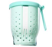 Buhdjfnke Reusable for Travel, Party, Fruit Salad Storage Cup Leakproof Reusable Snack Containers Blue