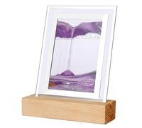 Buhdjfnke Sand Art Moving Night Lamp Craft Quicksand 3D Landscape Flowing Sand Picture Hourglass Gift LED Table Night Light,