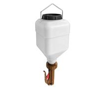 Buhdjfnke Sauce Dispenser Hanging 5.5L for Mustard, Salad, Ketchup, Mayonnaise Large Capacity Brown