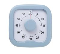 Buhdjfnke Silent Visual Timer 60-Minute Stopwatch Alarm Clock Countdown Timer with Stand Visualization Kitchen Cooking Timer Blue