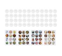Buhdjfnke Simple Badges Button Maker Machine Button Part, DIY Pin Badge Button Machine 48Pcs Button Parts