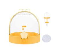 Buhdjfnke Small Hamster Cage with Water Bottle Travel Cage for Dwarf Hamster Hedgehog Carrier Pet Supplies Carry Case for Gerbil C