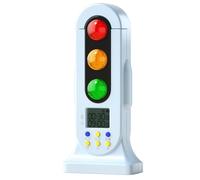 Buhdjfnke Smart Traffic Light Visual Timer for Kids Classroom Kitchen Game Countdown Timer Audio Digital LCD Display