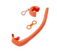 Buhdjfnke Soft Silicone Diving Snorkel, Portable and Foldable Design, Easy to Breathe, Suitable for Free Diving and Swimming,E