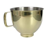Buhdjfnke Stainless Steel Accessories for Home Kitchen Machines-Brilliant Gold Fit for 4.5 and 5 Quart Mixer Bowls A