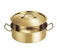 Buhdjfnke Stainless Steel Hot Pot Basin Household Soup Pot Double Handle Double-Handled Pot B
