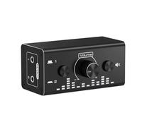 Buhdjfnke Stereo Aux Switcher 3.5 mm Jack 2 in 1 Out or 1 in 2 Out Analogue Audio Switch Box Analog Audio