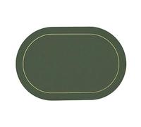 Buhdjfnke Table Leather Placemats Set of 1pcs,Washable for Dining,Heat- Non-Slip Insulation Waterproof Place Mats Green