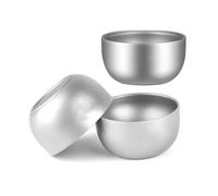Buhdjfnke Titanium Cup Pure Titanium Tea Cup 45ml Double Layer Teacup for Camping Hiking Backpacking Home Office 3PCS Tea Cup