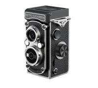 Buhdjfnke Vintage Mini Digital Camera with Flash Dual Lens 5MP 1080P FHD Video Vlogging Portable Retro Camera Night Vision A